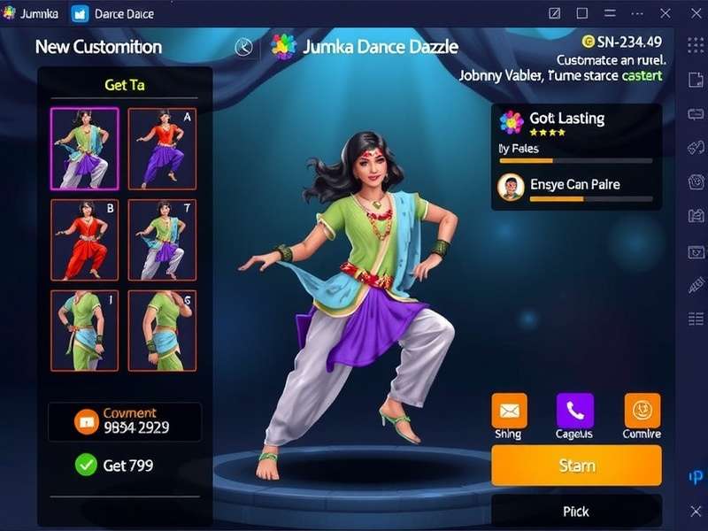 Jhumka Dance Dazzle Costume Customization